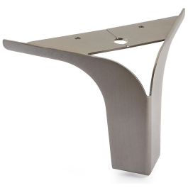 Q&Q Pata Metálica Vital de 125 mm, ideal para la renovación de Sofás y Muebles. Construcción Robusta en Metal con Acabado Cromo.