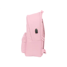 Mochila para Portátil y Tablet con Salida USB El Ganso Basics Rosa