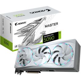 Gigabyte RTX 5090 32GB GDDR7 Aorus Master Ice GV-N5090AORUSM ICE-32GD Tarjeta Gráfica - 3 Ventiladores, White Precio: 3293.49999946. SKU: B17NXDYBRJ