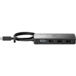 HP G2 USB-C Travel Hub Multipropósito para Portátiles, Expansor de Puertos con HDMI, VGA y 2x USB para Accesorios Diarios HP G2 USB-C Travel Hub Multipropósito para Portátiles, Expansor de Puertos con HDMI, VGA y 2x USB para Accesorios Diarios