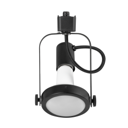 Foco de Carril Monofásico E27 Negro Sin Bombilla HO-FC-E27-B
