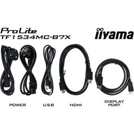 iiyama TF1534MC-B7X Monitor Táctil 15" XGA (1024x768) Multi-usuario 7H con HDMI y DisplayPort