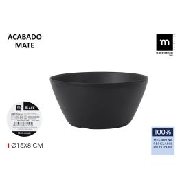 Bol Mel. Mate Black 15x8 cm - La Mediterranea (24 Unidades) Precio: 32.58999964. SKU: B194W2MXEX