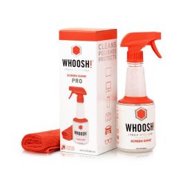 Whoosh! Limpiador y Pulidor de Pantallas 500ml para Teléfonos, Tablets, Laptops, Monitores y TVs, Presentación en Caja.