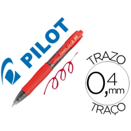 Pilot G2 XS Pixie Roller Tinta de Gel Retráctil 0.7mm Rojo (Set de 12) (Set de 12)