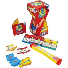 Megableu Relé de 5 Segundos - Juego de mesa electrónico de preguntas rápidas para familia y amigos, 3+ jugadores, desde 7 años