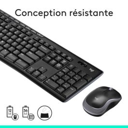 Logitech Teclado y Mouse Inalámbricos Mk270, Alcance 10m, Duración Batería 36/12 Meses, 8 Teclas Acceso Directo Logitech Teclado y Mouse Inalámbricos Mk270, Alcance 10m, Duración Batería 36/12 Meses, 8 Teclas Acceso Directo
