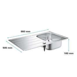 Fregadero - acero inoxidable - GROHE