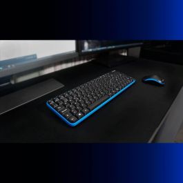 Pack Teclado Y Ratón Inalámbricos Azul-Negro ELBE PTR-101