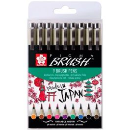 Talens Pigma Brush Rotuladores Punta Pincel 9 Colores Surtidos - Ideal para Ilustración y Caligrafía Precio: 15.88999951. SKU: S8418307