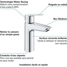 Grohe GRO4005176624162 Mezclador Monomando para Lavabo, Tamaño M Grohe GRO4005176624162 Mezclador Monomando para Lavabo, Tamaño M