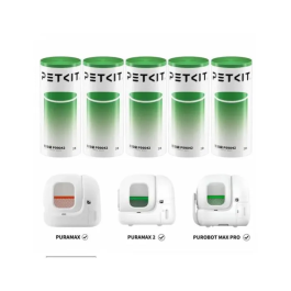 Petkit Pack de 5 Rollos de 20 Bolsas de Basura para Arenero Automático PuraMax 2 - 8 L - Verde - AAATF85220 Precio: 60.5. SKU: B1EYQC824C