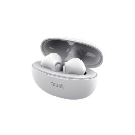 Auriculares Bluetooth Trust Yavi ENC con estuche de carga/ Blancos Auriculares Bluetooth Trust Yavi ENC con estuche de carga/ Blancos