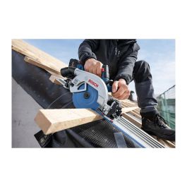 Bosch GKS 18V-57 Sierra Circular a Batería 18V Sin Escobillas con Luz, Disco de 160 mm, 5000 RPM, Incluye Guía