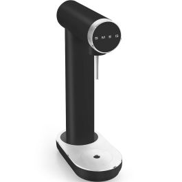 Smeg Fabricante de Soda Negro SKC01BLM Máquina de Agua Carbonatada Doméstica Fácil de Usar