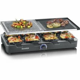 Gril Severin Raclette - RG2376 - 8 personas - Piedra de cocción natural y placa reversible no de palo - termostato ajustable Precio: 73.50000042. SKU: S7181025