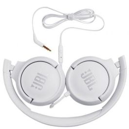 JBL JBLT500WHT Auriculares On-ear Tune 500 Blancos con Micrófono, Jack 3.5mm, Sonido Pure Bass y Diseño Plegable JBL JBLT500WHT Auriculares On-ear Tune 500 Blancos con Micrófono, Jack 3.5mm, Sonido Pure Bass y Diseño Plegable