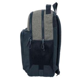 Mochila Safta Doble Con Cantoneras Adaptable A Carro Kappa Dark Navy 150x320x420 mm Mochila Safta Doble Con Cantoneras Adaptable A Carro Kappa Dark Navy 150x320x420 mm