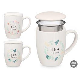 Taza Porcelana Tea House Tapa Filtro Surtidos 340Ml Vessia 12X10CM (24 Unidades) Precio: 73.68999946. SKU: B13Z9ZT54Q
