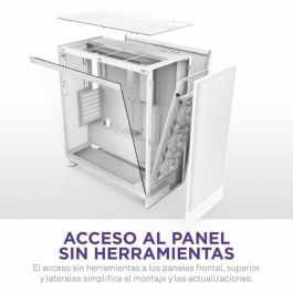 NZXT CM-H72FW-01 H7 Flow - Caja Semitorre de PC ATX/Micro-ATX/Mini-ITX, Blanco