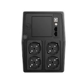 PHASAK SAI 1000VA Esential Interactivo - Pantalla tactil con USB + RJ45