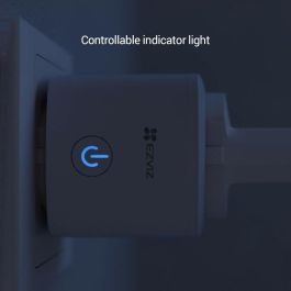 Ezviz Enchufe Inteligente T30 Compatible con Google Home y Alexa Control por Voz y App Wi-Fi 2.4GHz Ahorro Energía