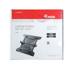 Equip Soporte para Portátil de 10 a 15.6 Pulgadas, Compatible VESA 75x75/100x100, Diseño Ventilado, Ajuste de Ancho, Acero