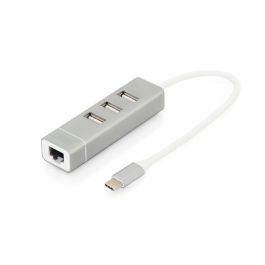 Hub USB Digitus Gris Plateado Aluminio Precio: 23.50000048. SKU: S7802215