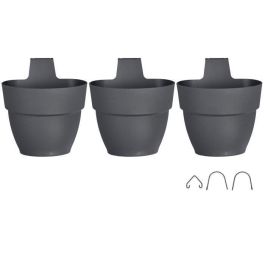 ELHO - Maceta - Vibia Campana Foret Vertical Set/3 - Antracita - Balcón exterior - L 17,1 x An 20,7 x Al 29,7 cm Precio: 34.68999941. SKU: S7167354