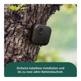 Blink B0DHLV74DS Outdoor 4 Cámara de Seguridad Exterior 1080p WiFi, Kit de 2 Cámaras con Visión Nocturna y Detección de Movimiento, Negro