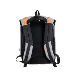 Q-connect Mochila para portátil de 18" negra / gris, poliéster impermeable, 460x170x310 mm
