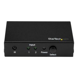 Startechcom Switch HDMI 4K 2 Puertos Vs221Hd20 2 - Interruptor de Vídeo/Audio, 3840x2160 @ 60 Hz, HDCP 2.2