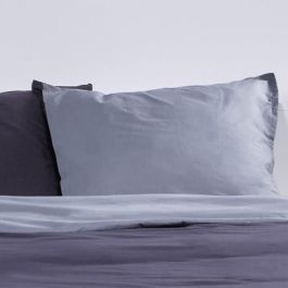 Juego de cama para 2 personas de algodón TODAY - 240x260 cm - Bicolor Gris Noa Juego de cama para 2 personas de algodón TODAY - 240x260 cm - Bicolor Gris Noa