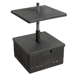 DKD Home Decor Base Parasol Terraza y Jardín 53x30x53 cm Negro con Mesa Precio: 78.69000018. SKU: B1JVRGLDSJ