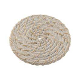 Posavasos Balines DKD Home Decor Blanco Natural 12 x 6 x 12 cm Set de 6 Posavasos Balines DKD Home Decor Blanco Natural 12 x 6 x 12 cm Set de 6