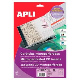 Apli Caratulas Para Cd-Dvd Microperforadas Cartulina 200 gr 10H Precio: 7.69000012. SKU: B1B5TCF3C3