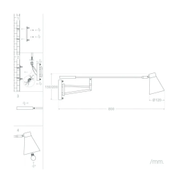 P'yong-dong Aplique de Pared Metal Diseño Colorido SKD-W1016