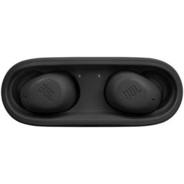 JBL JBLVBUDSBLK Auriculares Bluetooth Vibe Buds Negros True Wireless Sonido Deep Bass 32h Autonomía Estuche Carga IP54 Manos Libres