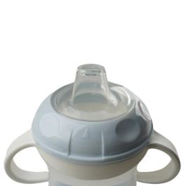 Thermobaby Vaso antigoteo con tapa, diseño Flor azul