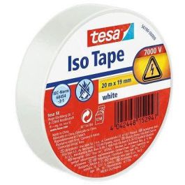 Tesa Cinta adhesiva aislante de electricidad blanca 19 mm x 20 m para hasta 6000 voltios Precio: 2.78999985. SKU: B19YPKQB6Y