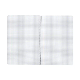 Liderpapel Cuaderno espiral A4 Smart tapa blanda 80 hojas 75gr cuadro 4mm con margen color violeta