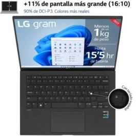 LG Portátil 14Z90S-G.AD78B Intel Core Ultra 7-155H / 32GB RAM / 1TB SSD / 14" WQXGA / Windows 11