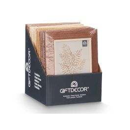 Giftdecor Portafotos Relieve 13x18 cm - Madera (MDF) y Vidrio, Colores Surtidos (24 Unidades) Giftdecor Portafotos Relieve 13x18 cm - Madera (MDF) y Vidrio, Colores Surtidos (24 Unidades)