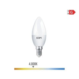 Edm Bombilla Vela LED E14 5W 400 lm 4000K Luz Día Ø3,5 x 10 cm