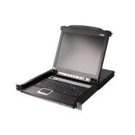 Aten KVM Switch LCD de 17" con Consola Única y Riel, 8 Puertos PS/2-USB VGA para hasta 256 PCs