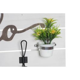 DKD Home Decor Perchero de Pared Urban Madera Metal Blanco Marrón 65x29x10 cm - Set 4 Unidades DKD Home Decor Perchero de Pared Urban Madera Metal Blanco Marrón 65x29x10 cm - Set 4 Unidades