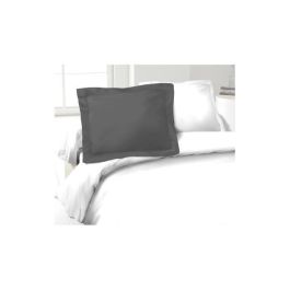 LOVELY HOME Juego de 2 fundas de almohada 100% algodón 50x70 cm - gris oscuro LOVELY HOME Juego de 2 fundas de almohada 100% algodón 50x70 cm - gris oscuro