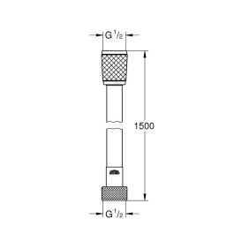 Grohe 28741002 Manguera de ducha VitalioFlex Trend 1,5 m