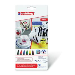 Edding Estuche Rotulador para Cerámica Colores Básicos 4200-6-S-000 (Negro, Azul, Marrón, Verde, Rojo, Amarillo) - 6 Unidades Precio: 15.49999957. SKU: S8404704