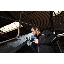 Bosch GBM 13-2 RE Taladro percutor con llave, 750W, velocidad ajustable, 1750 RPM, empuñadura adicional